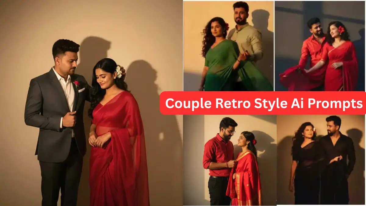 Instagram Trending Couple Retro Style Ai Photo Editing Prompts