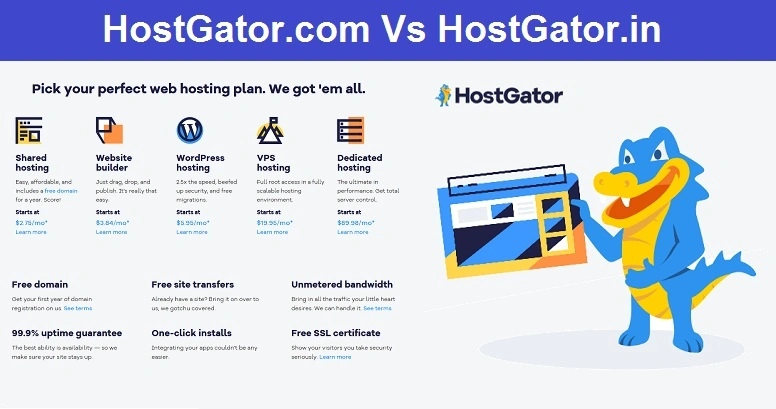 HostGator India vs HostGator.com: Which One is Better?