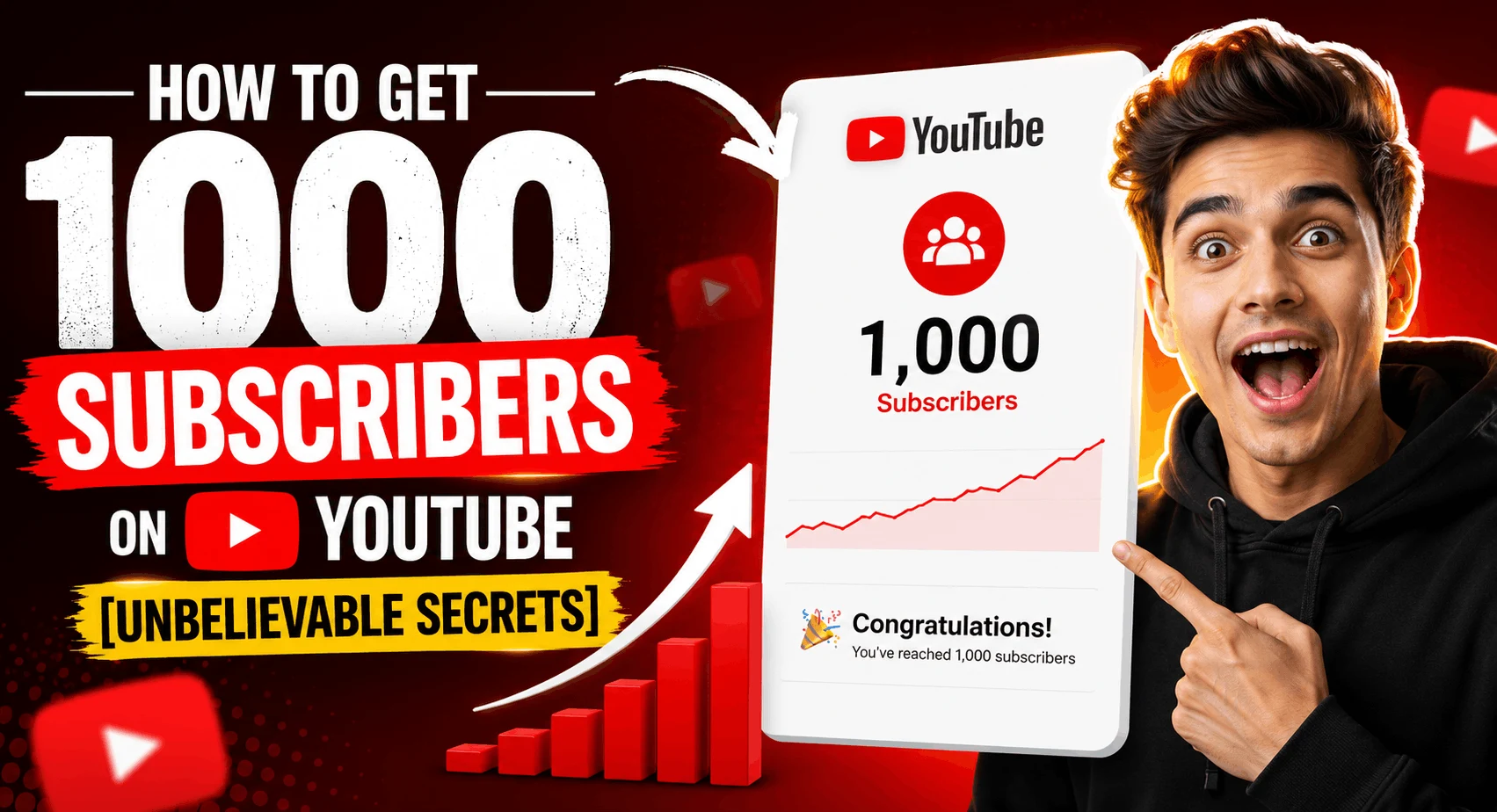 How To Get 1000 Subscribers on Youtube [Unbelievable Secrets]