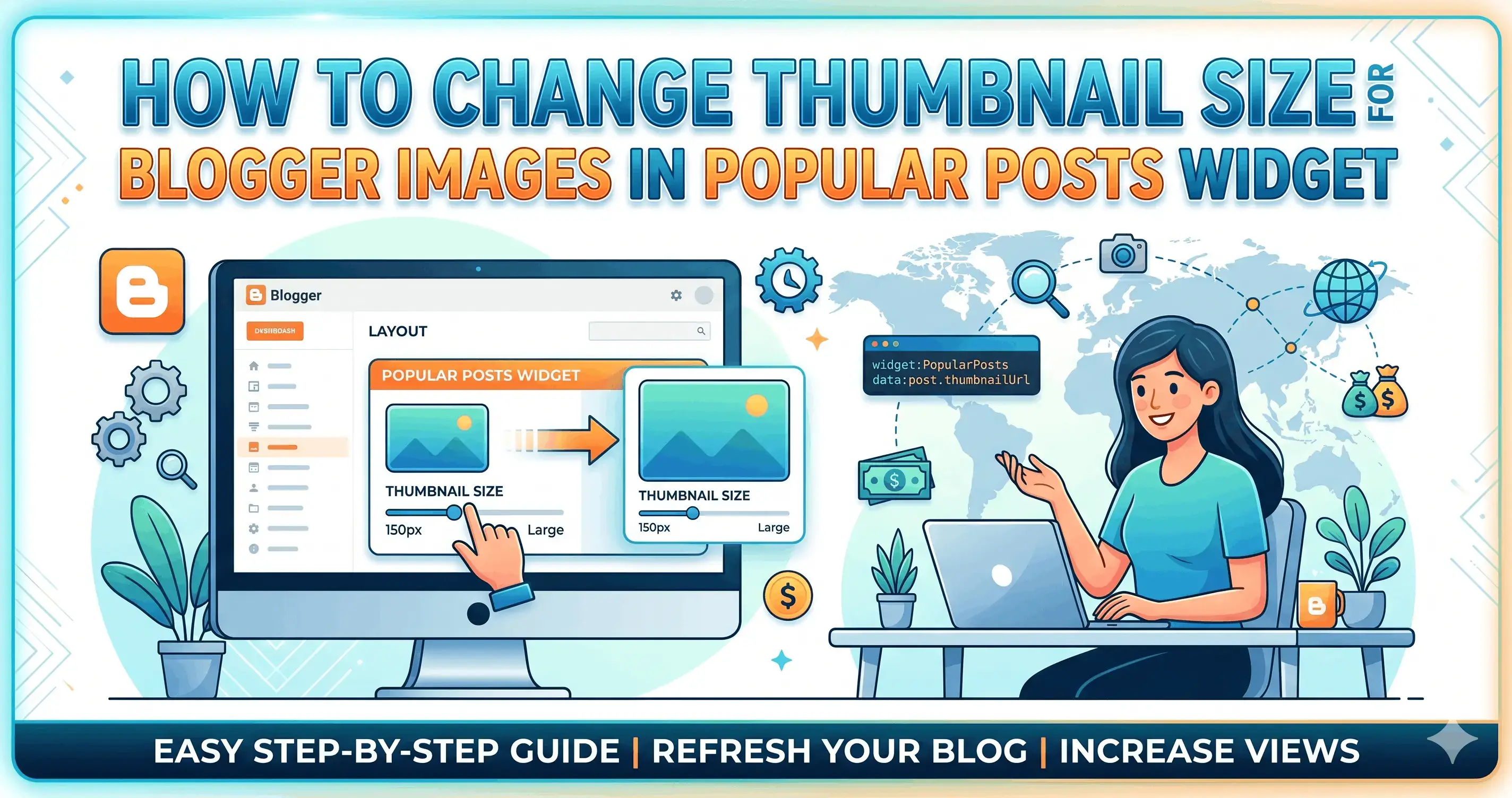 How to Change Thumbnail Size for Blogger Images in Popular Posts Widget