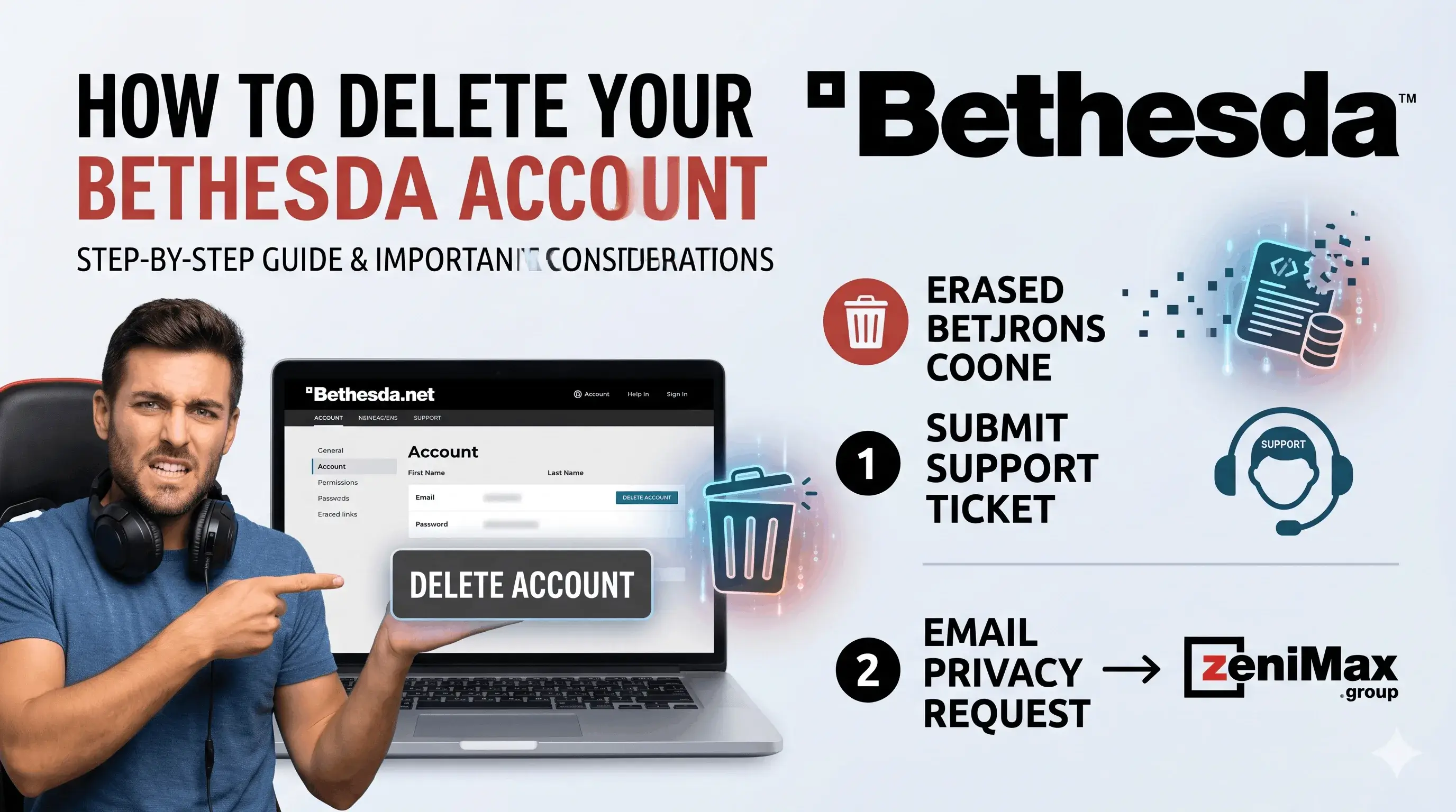 How to Delete Bethesda Account