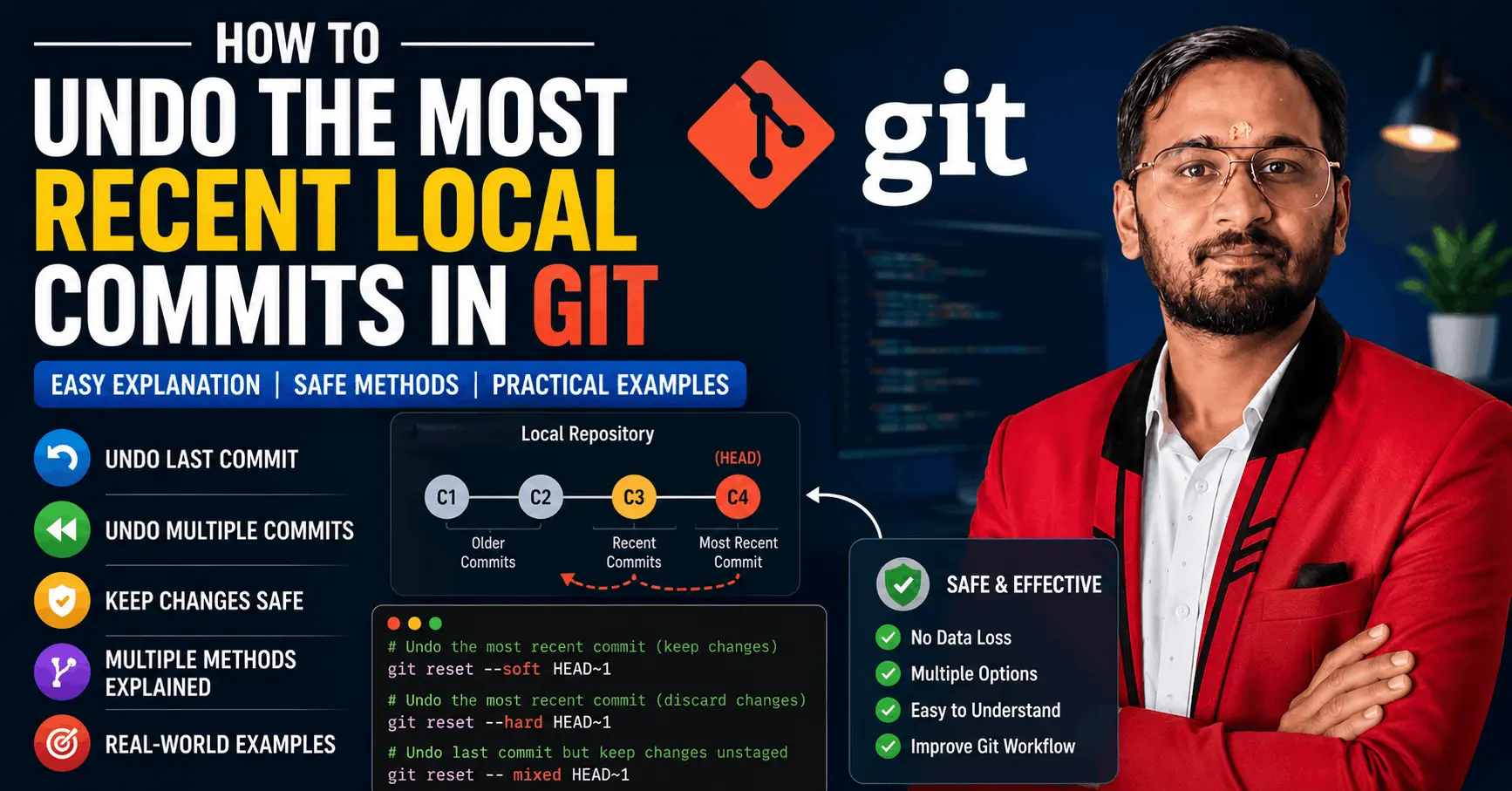 How to Undo the Most Recent Local Commits in Git