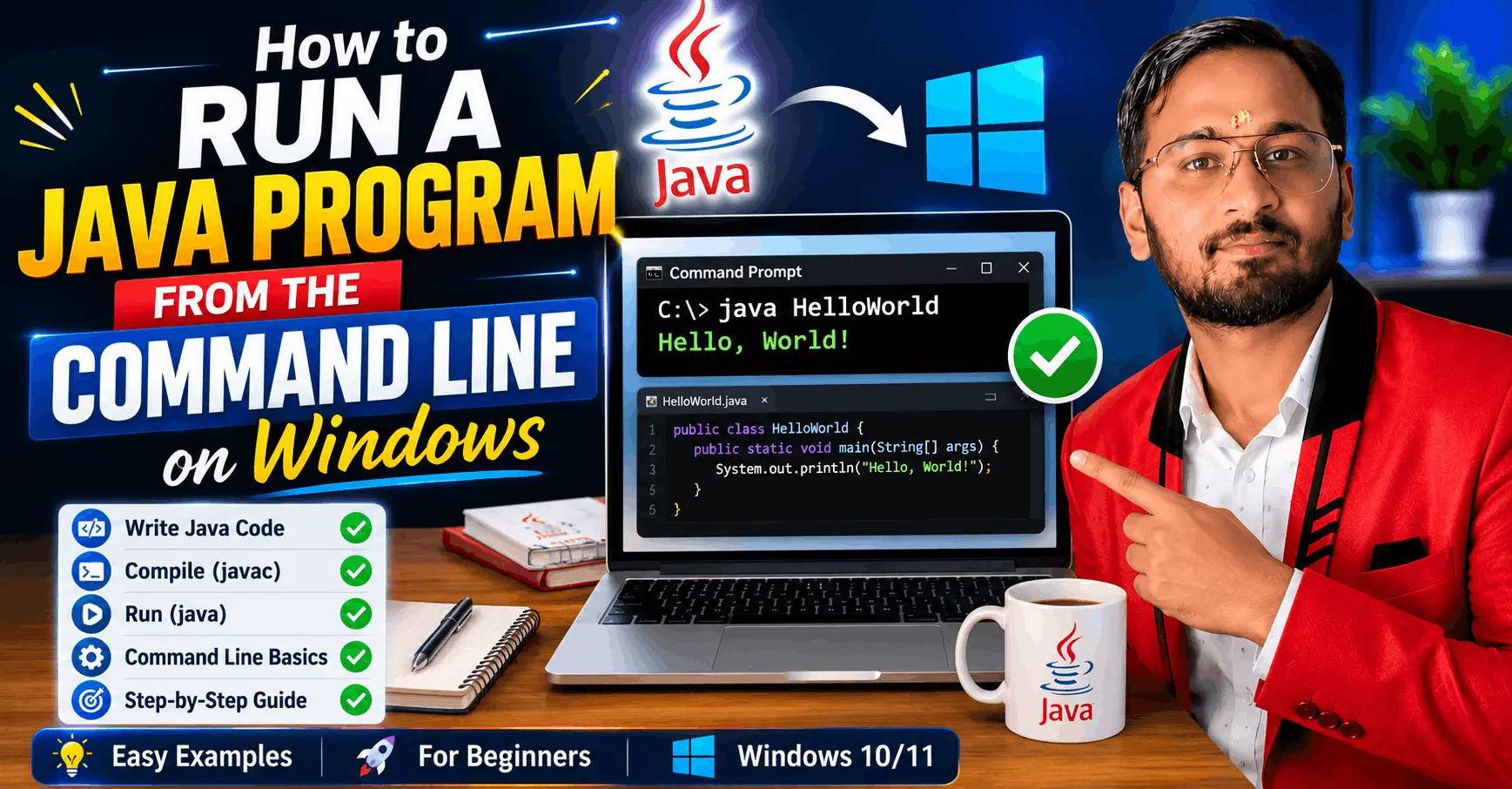 How to Run a Java Program from the Command Line on Windows